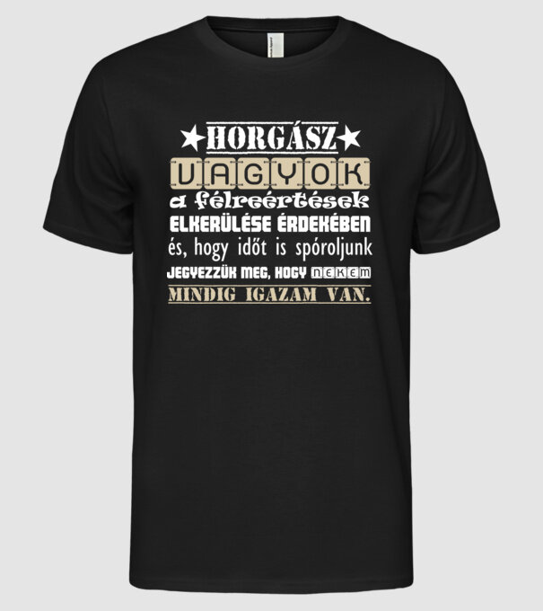  minta fekete pólón