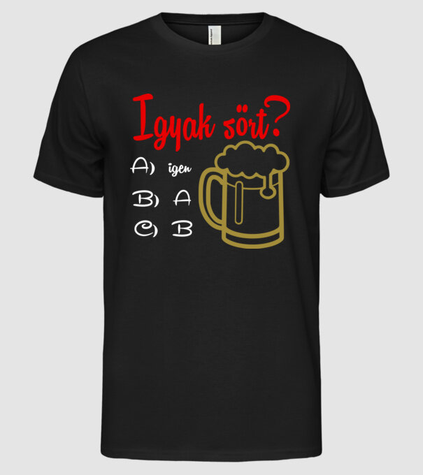  minta fekete pólón