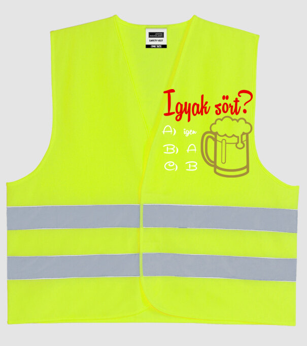  minta neonsárga pólón
