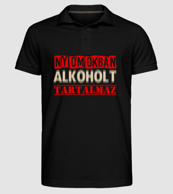  minta fekete pólón