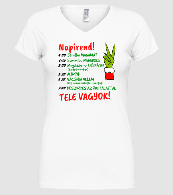  minta fehér pólón