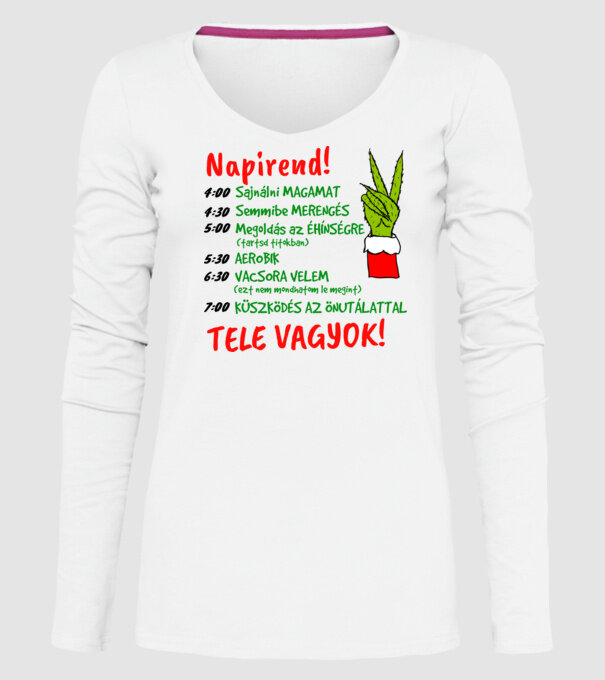  minta fehér pólón
