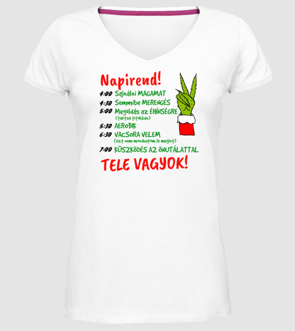 minta fehér pólón
