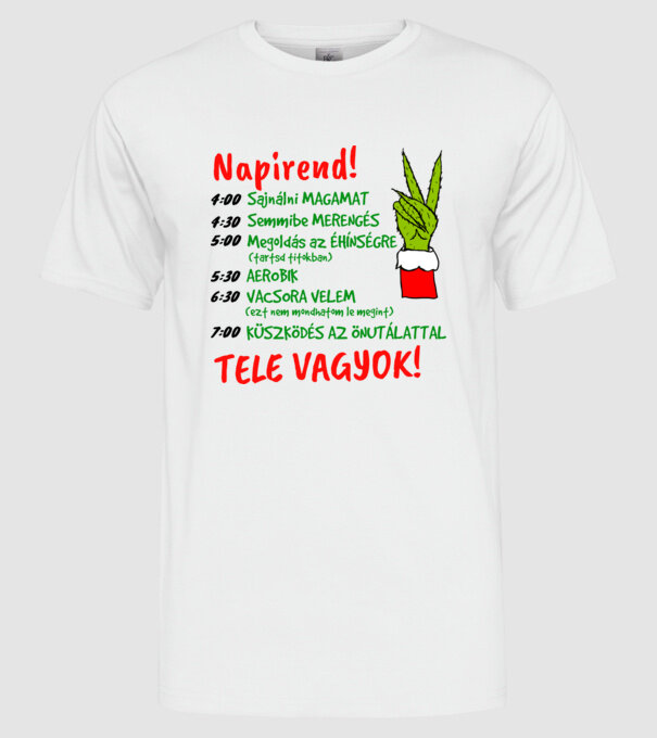  minta fehér pólón