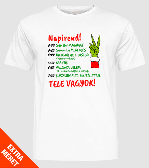  minta fehér pólón