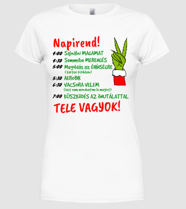  minta fehér pólón