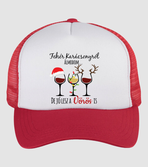  minta fehér/piros pólón