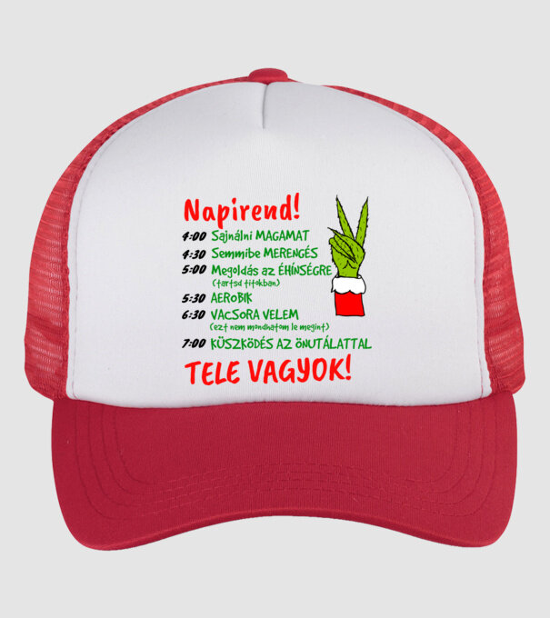  minta fehér/piros pólón