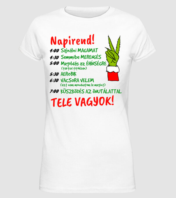  minta fehér pólón