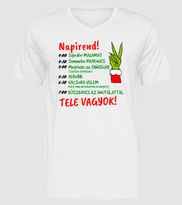  minta fehér pólón