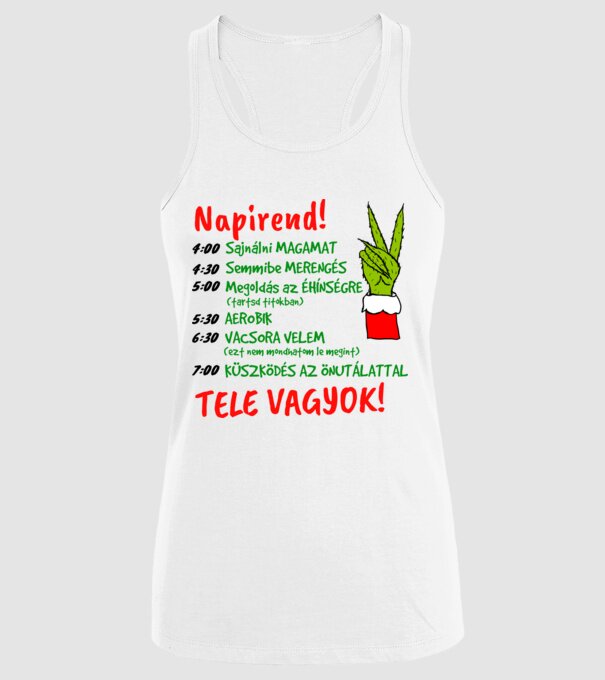  minta fehér pólón