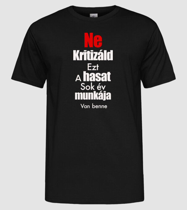  minta fekete pólón