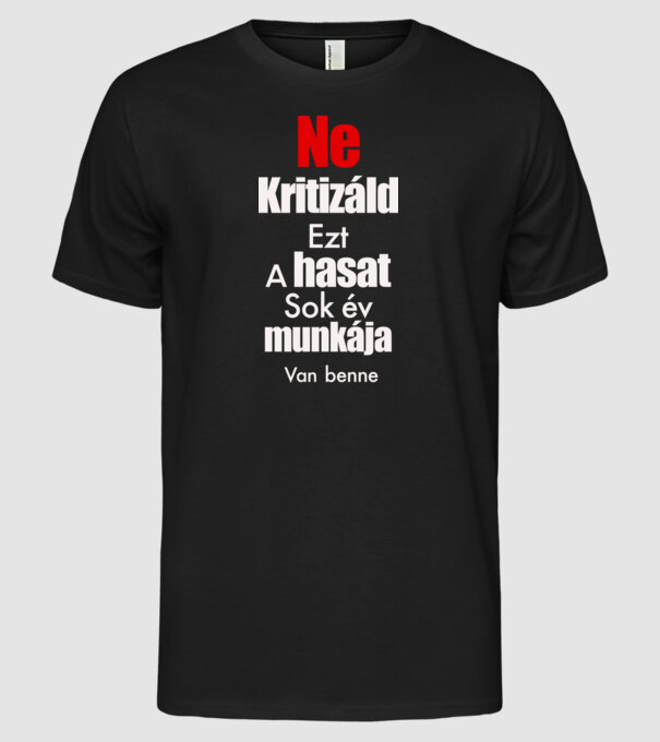  minta fekete pólón